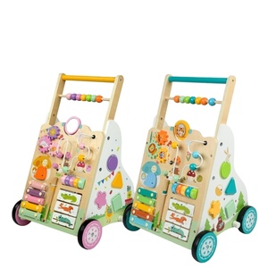 Il Nuovo Carrello Multifunzione per Bambini, Giocattolo Educativo Montessori in Legno per Imparare a Camminare, per Bambini e Bambine - Product Image 1