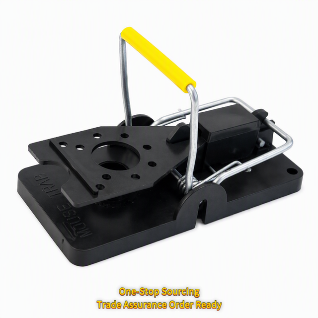 Compact ABS Mouse Snap Trap Easy-Set - Quick Control Reusable for Home Kitchen Pantry Bedroom Basement - 4.6x9.7cm Ready to Ship
