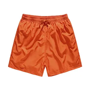 职业男士短裤厂家供应男士泳裤的网眼衬里纯色速干沙滩短裤很轻加权