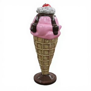 Decorazione Natalizia Personalizzata Impermeabile Dipinta per Feste, Parchi, Centri Commerciali, Negozi, Cortili, Case, Ornamento per Feste a Tema Gelato - Product Image 1