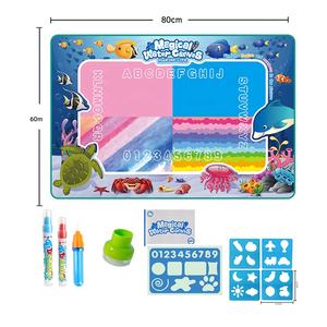 Tikar gambar air Aqua ajaib, dapat digunakan kembali mainan plastik pendidikan untuk mewarnai menulis lukisan - Product Image 5