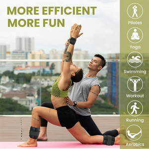 Pesas Ajustables de Hierro Duradero de Primera Calidad con Correa Transpirable para Piernas, Brazos y Muñecas, Ideales para Correr, Caminar, Pilates, Gimnasia y Aeróbicos - Product Image 3