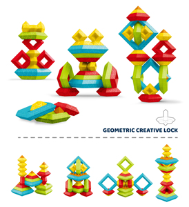 Rompecabezas de plástico ABS ecológico multifuncional, Torre mágica, pirámide, juguete educativo, juego DIY, caja de construcción de entrenamiento cerebral - Product Image 4