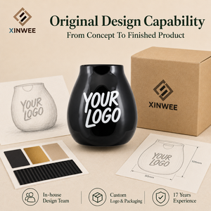 Juego de Tazas de Cerámica Personalizadas de 350 ml, Color Verde <span class=keywords><strong>Mate</strong></span>, para Té - Product Image 4