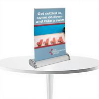 Supports de bannières rétractables de table A3 A4 en aluminium, mini et compacts, pour la promotion de votre marque – Vente directe usine