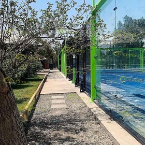 Pista de Pádel Profesional de Alta Calidad Exito con Techo Eléctrico y Césped Artificial, Pista de Tenis de Pádel Panorámica Interior - Product Image 5