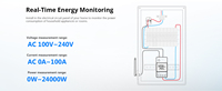 Compteur d'énergie intelligent Aismartlink Sonoff POWCT : surveillance de l'énergie, protection contre les surcharges, écran LCD, fonctionne avec Alexa/Google Home