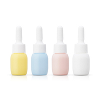 3ml 5ml 10ml 15ml Mini flacon compte-gouttes de sérum capillaire en plastique blanc avec couvercle de buse