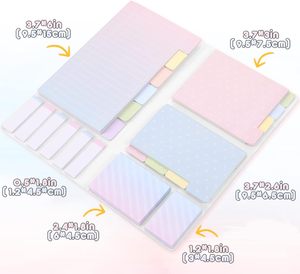 Etiqueta de índice rectangular de lunares de alta calidad, juego de notas adhesivas, marcapáginas de papel compensado, etiquetas de notas para biblioteca o útiles escolares - Product Image 2