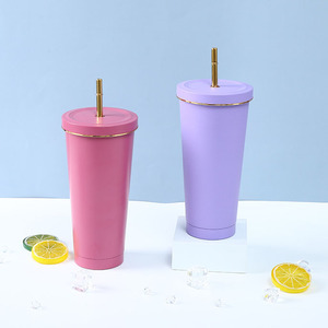 2023 di vendita calda tazza da caffè termica da viaggio tazza da 750ml per esterni isolata sotto vuoto in acciaio inossidabile tazza per auto con Logo personalizzato - Product Image 2