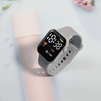 Montre de sport pour femmes et hommes, montre numérique électronique LED, mode décontractée, simple, en silicone, montre féminine