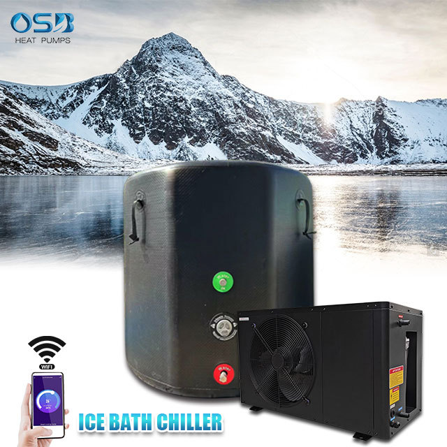 Smart WiFi R410A Inflatable Ice Bath Tub Aquarium Water Chiller for Home Outdoor Cold Plunge Tub with Chiller and Filter