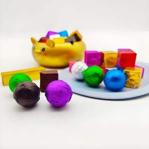 กระดาษห่อขนมแบบทำมือแพ็คอลูมิเนียมฟอยล์สีสันสดใสแบบ10xcm - Product Image 2