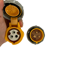 Prise industrielle 110V avec prise femelle 2P+PE 16A étanche IP67, prise de courant industrielle 2P+T 16 ampères