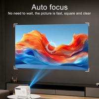 Projecteur intelligent 1080P natif à succès, 400 lumens ANSI, 4K, avec fonction de mise en miroir sans fil et rotation, pour home cinéma