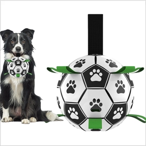 गर्म बिक्री छोटी inflatable फुटबॉल बॉल पालतू इंटरैक्टिव खिलौना चियू-प्रतिरोधी खिलौना चियू-प्रतिरोधी ध्वनि के साथ महसूस किया - Product Image 1