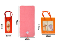 Serviette à une face à franges de style traditionnel chinois, brodée, comme cadeau pour salon de beauté, avec des franges brodées