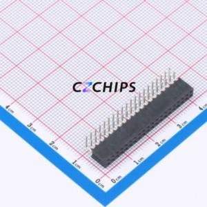 SQT-120-01-F-D-RA Pin Socket Bent Lead Through Hole,P=2mm Connector 2mm 2mm Right Angle Insert Double Row - Product Image 1