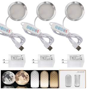 Lampe LED de nuit 3D personnalisable RGB USB Touch Dimmer Base en bois écologique pour la chambre d'enfants Table E14/E26 Options d'<span class=keywords><strong>ampoule</strong></span> - Product Image 4