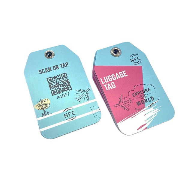Travel NFC Luggage Tag Plastic Printing Custom 13.56MHz 213 Airport Luggage Tag