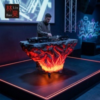 Cabine DJ portable LAVA LED 150x65x90cm