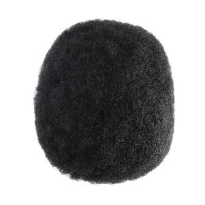 Perruques en cheveux humains bouclés pour hommes, toupet pour peau <span class=keywords><strong>afro</strong></span>, remplacement capillaire - Product Image 4