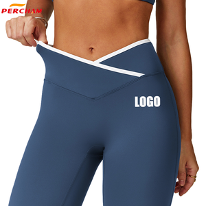 Leggings da Yoga a Vita Alta a V, Tinta Unita, Traspiranti, Taglie Forti, con Controllo Pancia e Effetto Sollevamento Fianchi, per Fitness, Corsa e Allenamento - Product Image 2