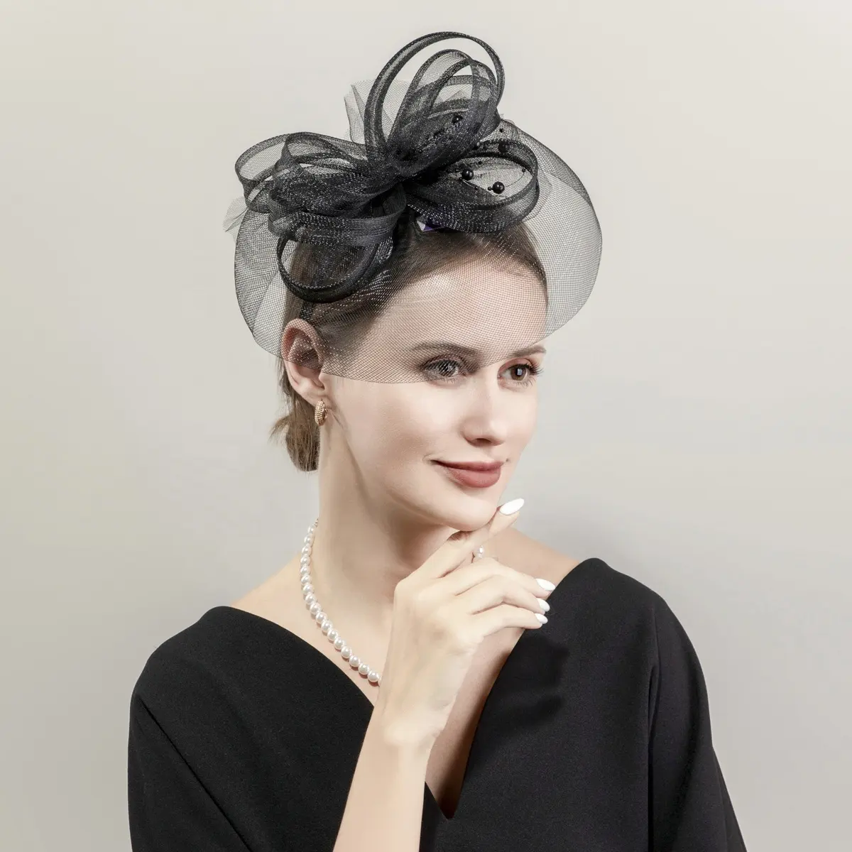 חדש נשים fascinator עבור כובעי הכנסייה נשים halloween ראש חתונה כלה כובעים עם ראש