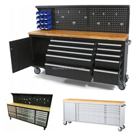 Armoire de mécanicien professionnelle OEM/ODM de 84 pouces, finition en acier inoxydable, revêtement en poudre époxy, montage facile, garantie de 3 ans, ISO9001