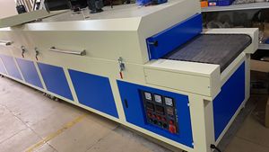 Bán tự động mới Hot Air Đường Hầm Lò băng tải sấy Oven IR sấy đường hầm máy sấy cho lụa Màn hình in ấn - Product Image 2