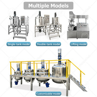 Machine de production de lotion pour le visage et le corps à levage hydraulique et émulsification sous vide ORME 5000 L, mélangeur et homogénéisateur cosmétique