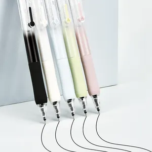 Venta al por mayor de bolígrafos de gel de 0,5 M proveedor escolar de alta calidad bolígrafos de gel de tinta negra con logotipo personalizado