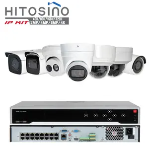 Hitosino OEM Hik 4 8ch 16ch Outdoor PoE 6MP 4K 8MP Plug&Play Home Video Surveillance IP Security Set CCTV Camera NVR Kit System
