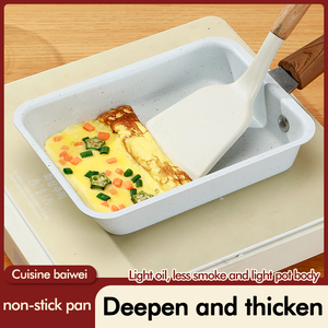 Nhật Bản Phong Cách Vuông Đúc Sắt Đa-Chức Năng Dày Dưới Không Dính Đá Màu Nhỏ Chảo Cho Nhà Bếp - Product Image 2