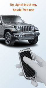 Accesorios de coche <span class=keywords><strong>Interior</strong></span> Aleación de Metal + ABS funda de llave remota de coche Smart Key Shell fundas de bolsa compatibles con Jeep Dodge Chrysler - Product Image 3