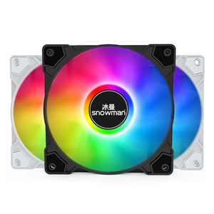 Snowman 120Mm Argb Trường Hợp <span class=keywords><strong>Fan</strong></span> Pwm Tốc Độ Có Thể Điều Chỉnh Địa Chỉ RGB Làm Mát 4Pin Cho CPU Phần Mềm Điều Khiển Cho Chơi Game Máy Tính Để Bàn - Product Image 4
