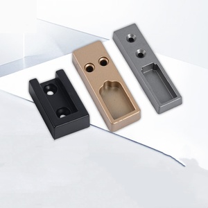 Square Tube Aluminum Alloy Flange Base Modern Wall Mount Non-Detachable Garment Hanger Holder - Product Image 5
