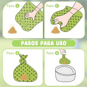 Sacs à crottes de chien biodégradables avec support - 240 sacs à crottes de chien de grande taille, compostables, extra épais, résistants aux fuites, sacs à déchets pour animaux - Product Image 6