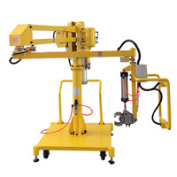 Manipulateur pneumatique mobile de manutention de matériaux de serrage externe de 100 kg pour le levage de blocs de fer, bras de robot