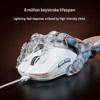 Ratón para Juegos Lenovo GM11 al por Mayor, Forma Simétrica, Ligero, Sensor PAW3311, Ratones para Juegos de Alto Rendimiento