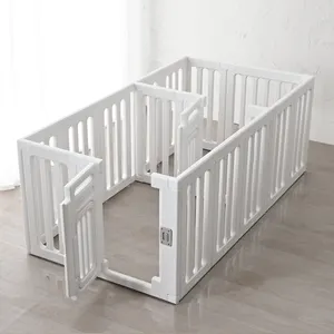 Factory cheap stable luxury new indoor plastic waterproof pet fence panels lowes dog playpen crates pens& gates