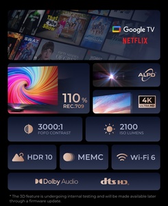 Nuevo Diseño Formovie Cinema Edge Google TV Proyector 4K UHD 2100 ISO Lúmenes Cine en Casa Proyector Láser de Alcance Ultracorto - Product Image 2