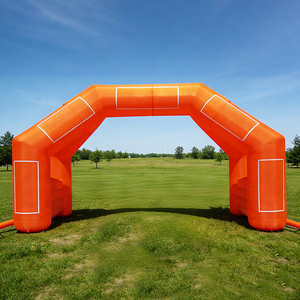 Arco Inflable Personalizado Naranja de Dos Patas para Carreras, Puerta de Salida y Llegada para Maratones, Carreras Divertidas, Eventos Deportivos al Aire Libre y Publicidad - Product Image 1