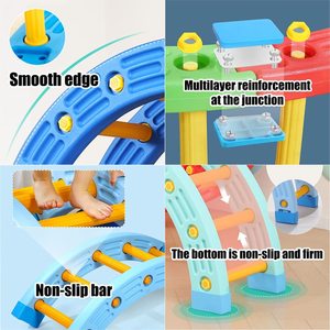 Formation de parcours d'obstacles Jungle Gym en plastique pour enfants équipement d'entraînement d'équilibre et de coordination pour enfants cadre d'escalade pour tout-petits - Product Image 2