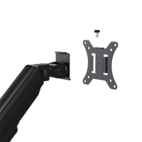 AUKI MM12E-12P Nuevo Soporte de Escritorio para un Solo Monitor, Brazo de Acero Aleado con Resorte de Gas, Compatible con Pantallas de 32 Pulgadas, Carga de 10 kg