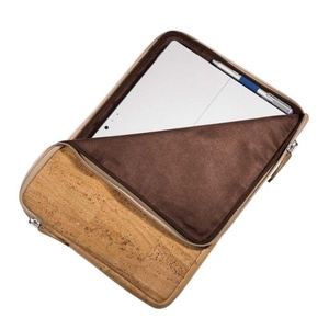 Sac pour ordinateur portable en cuir tanné végétal en liège naturel Boshiho - Product Image 2