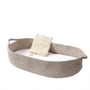 Panier à langer pour commode, table à langer portable pour nouveau-né, tapis à langer sur table, tissu 100% coton - Product Image 4