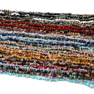 Nuovo stile 5-8mm irregolare chip pietra naturale multicolore perline Stack distanziatore perline allentato per gioielli pietra preziosa del braccialetto - Product Image 2