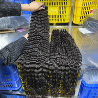 Cheveux Indiens Bouclés Naturels Bruts 100% Authentiques, Qualité Supérieure, Ondulés, Cheveux Humains Vierges, Double Trame Faite à la Machine, Lots de Luxe