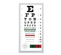 Instruments d'optométrie Testeur visuel de 3 mètres Acuité Tableau de vision LED à bordure ultra-fine Utilisé pour les hôpitaux ophtalmiques